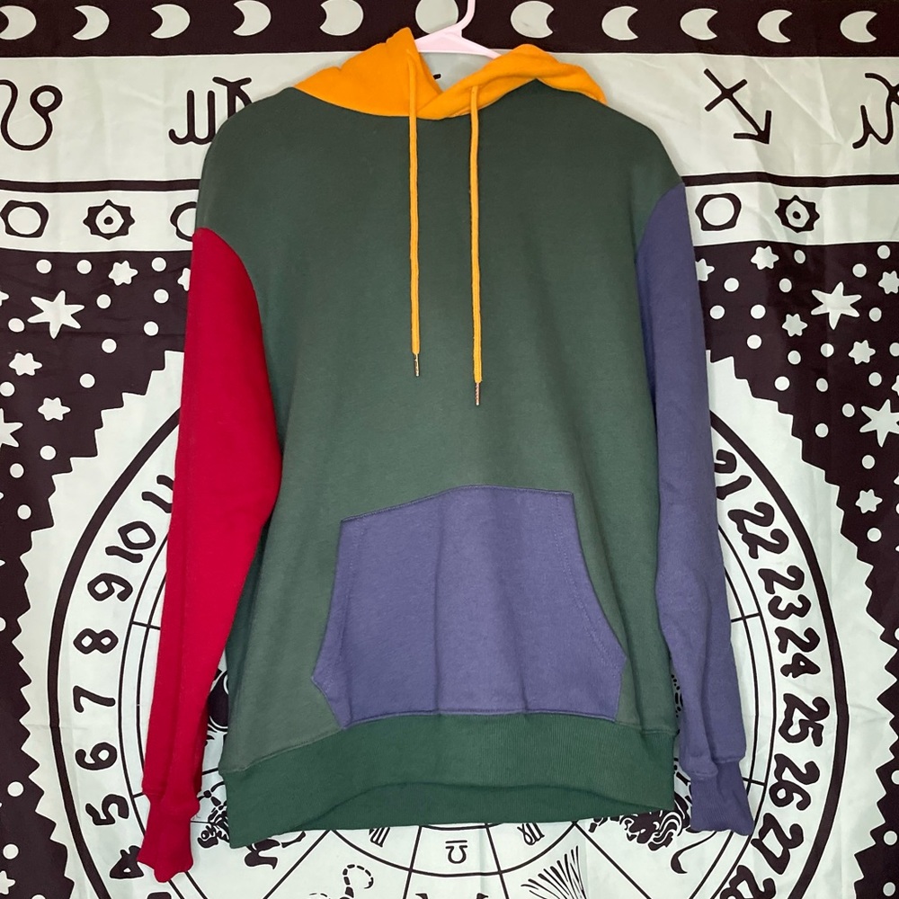Agora color block hoodie